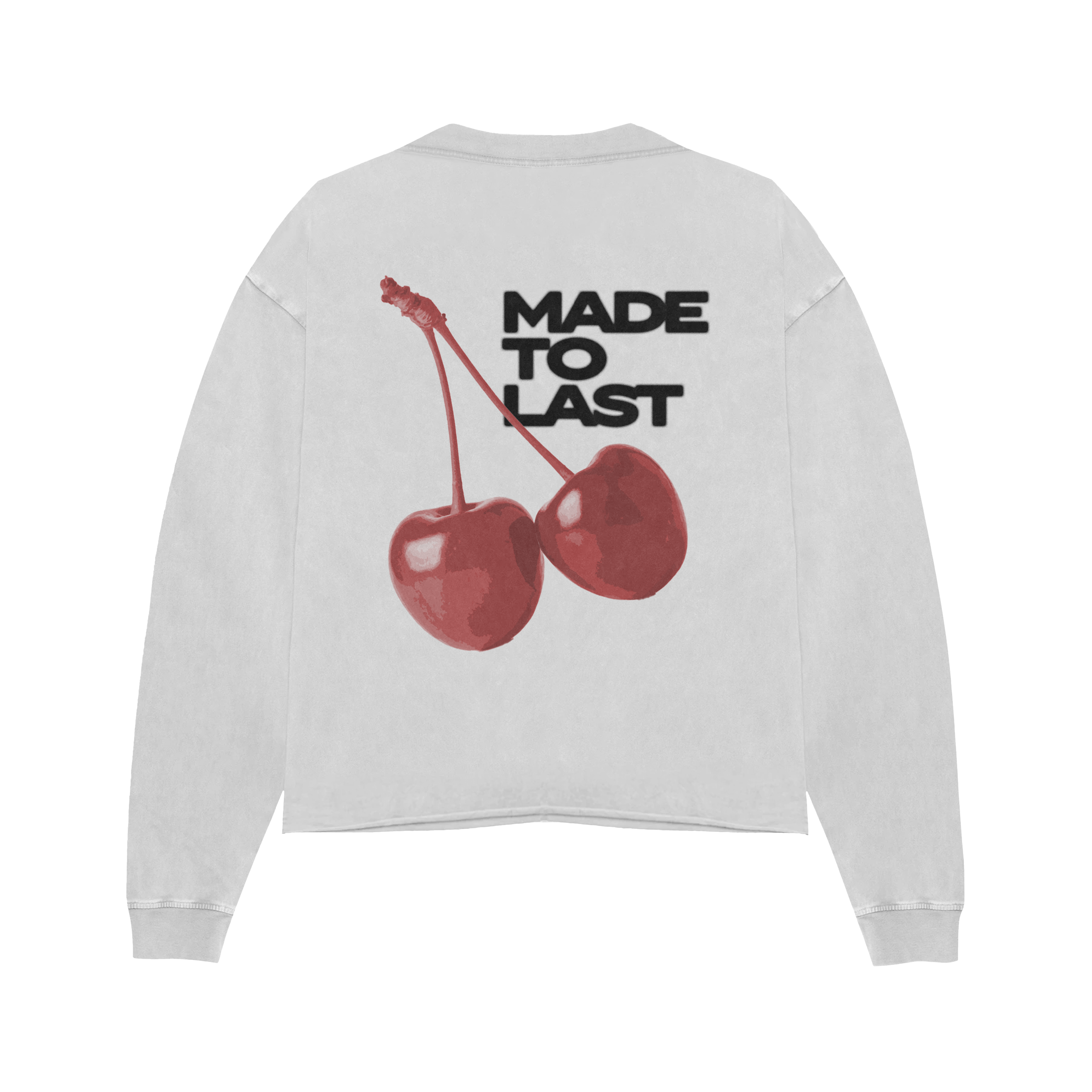 Cherry Long Sleeve - White