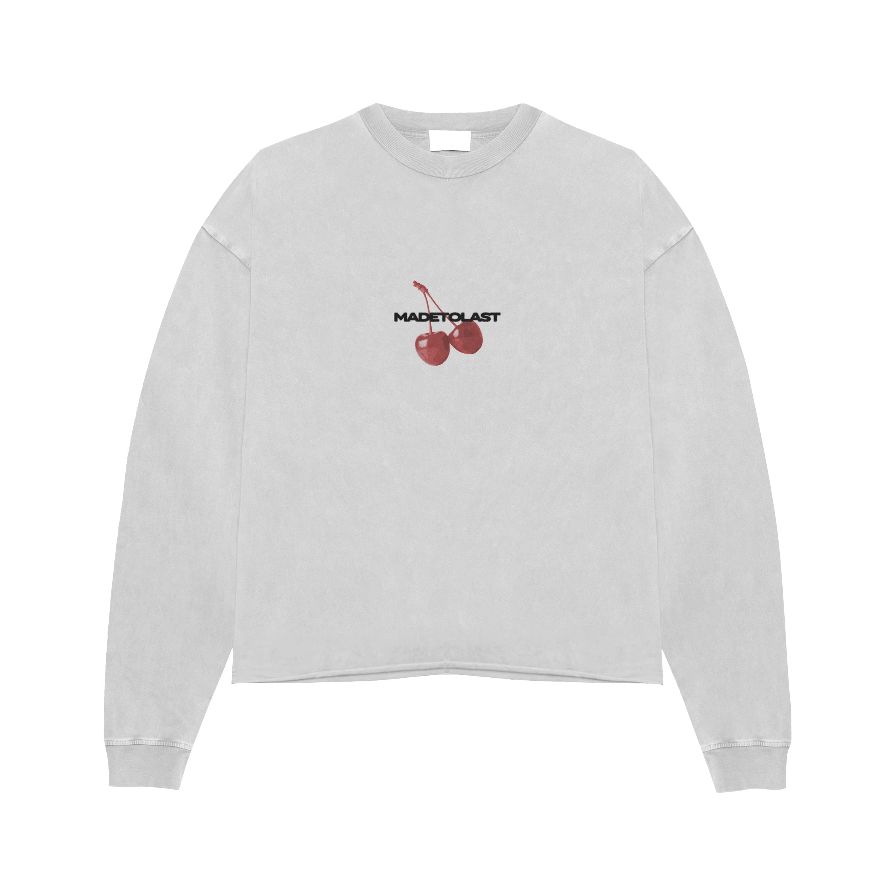 Cherry Long Sleeve - White