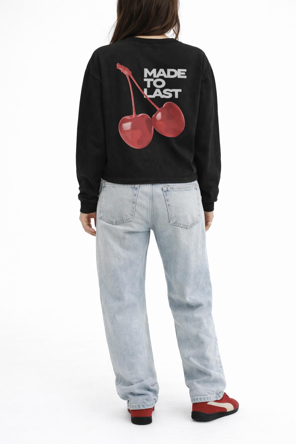 Cherry Long Sleeve - Black